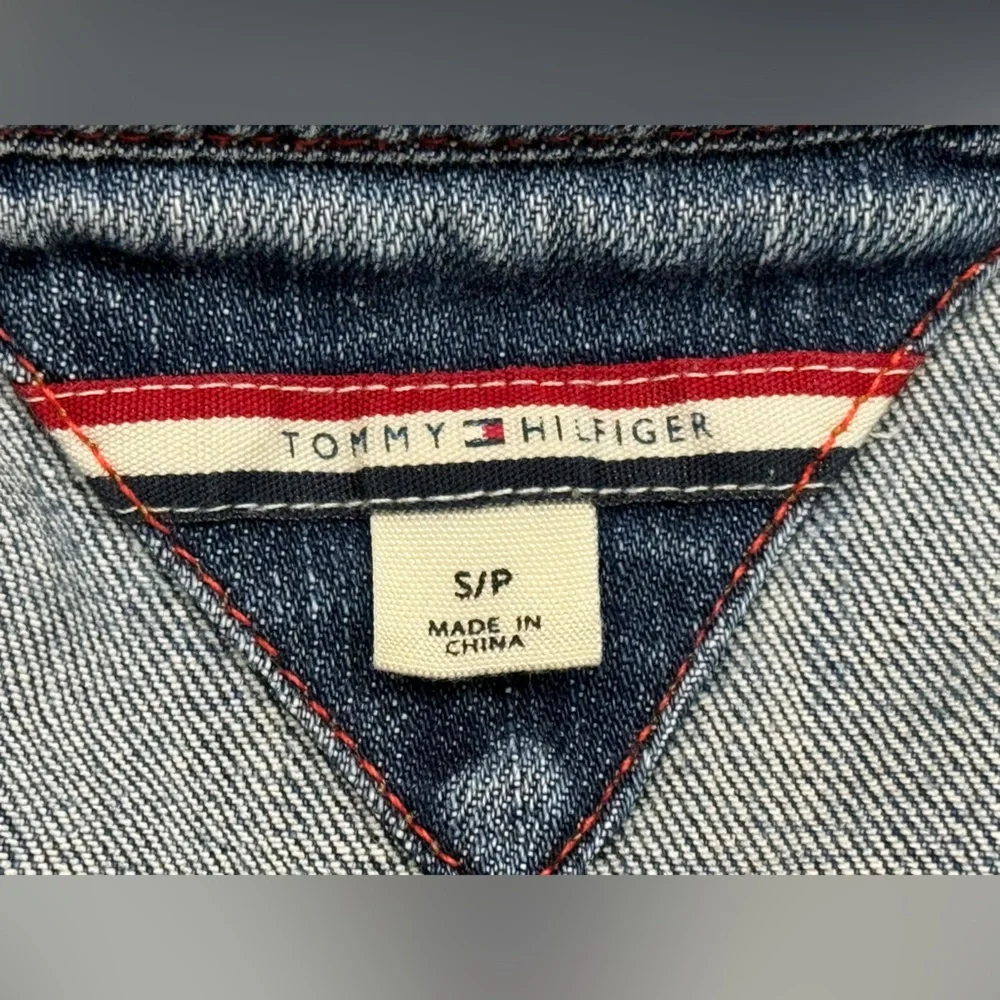 Women's Tommy Hilfiger Denim Button-up Jacket, Blue Size Small - Picture 12 of 13